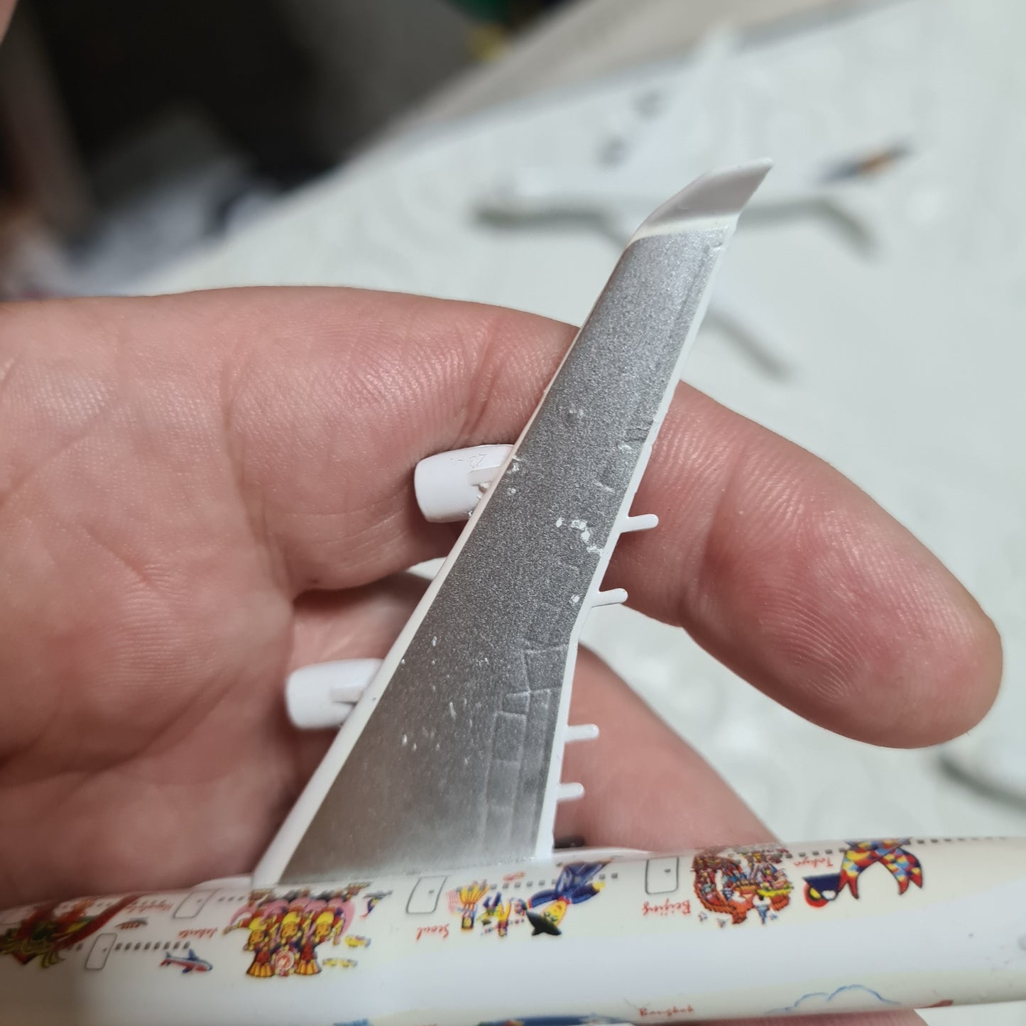 Schabak 1:600 Boeing 747 bundle of loose planes Sabena, Lufthansa, UTA, Northwest lot 6