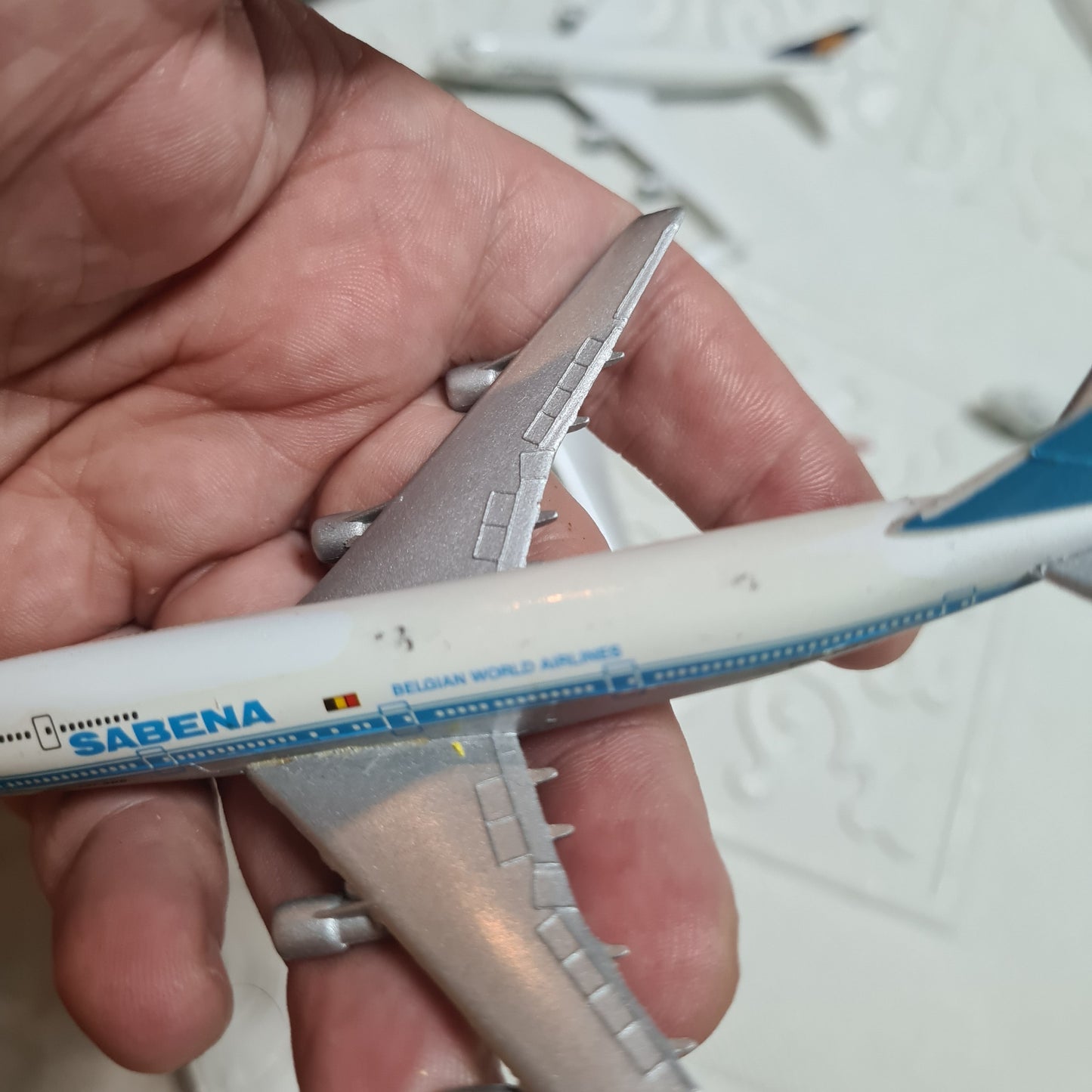 Schabak 1:600 Boeing 747 bundle of loose planes Sabena, Lufthansa, UTA, Northwest lot 6