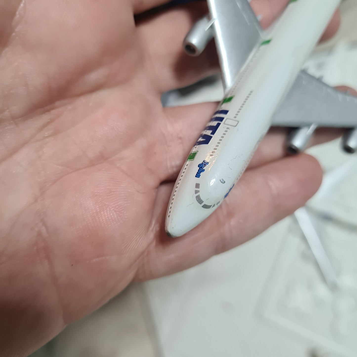 Schabak 1:600 Boeing 747 bundle of loose planes Sabena, Lufthansa, UTA, Northwest lot 6