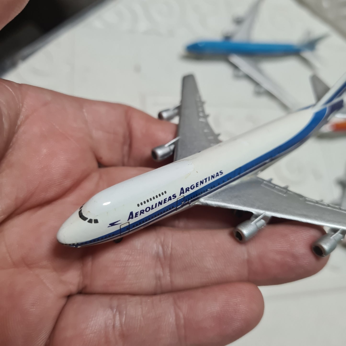 Schabak 1:600 Boeing 747 bundle of loose planes KLM, CP Air, Aerolineas, TWA  lot 7