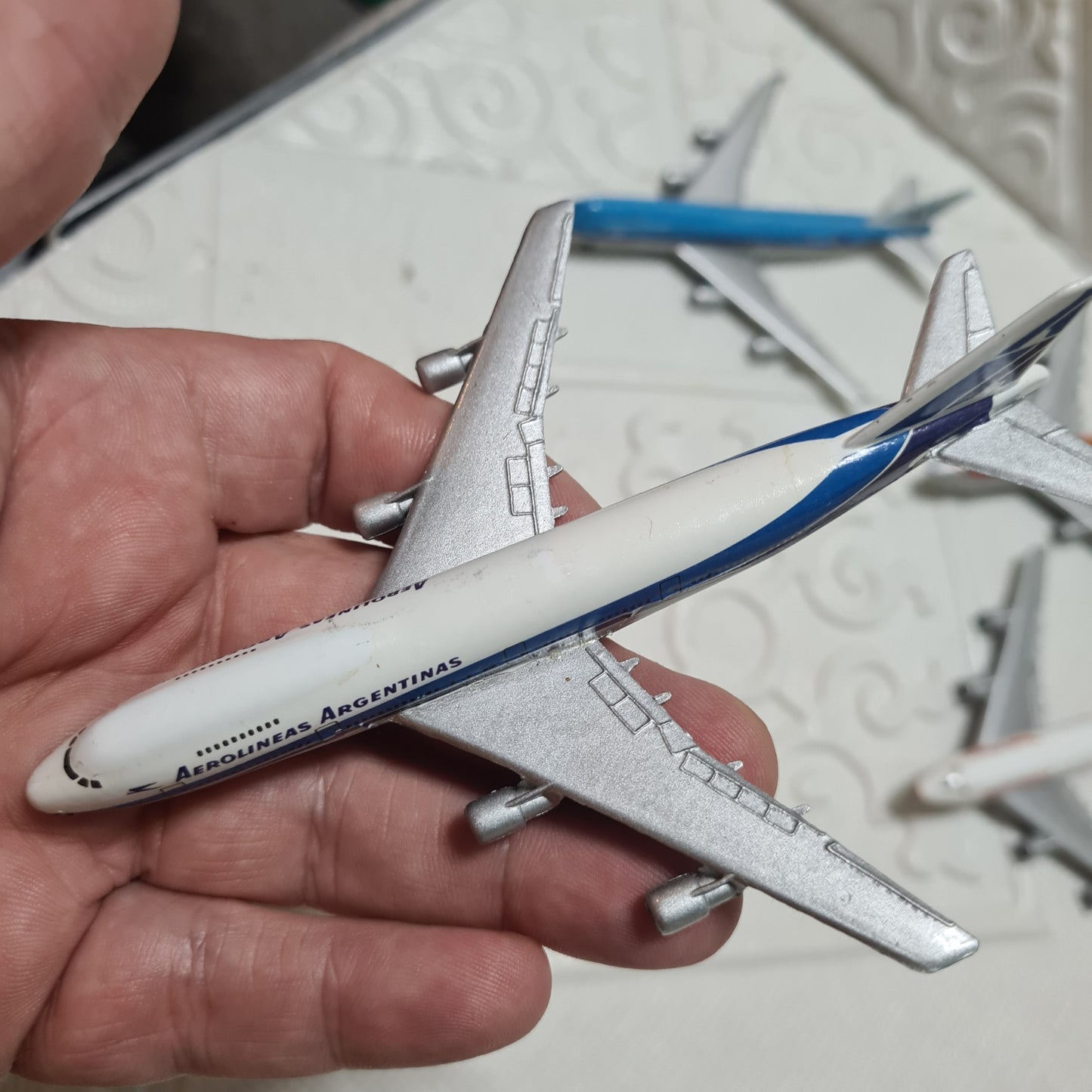 Schabak 1:600 Boeing 747 bundle of loose planes KLM, CP Air, Aerolineas, TWA  lot 7