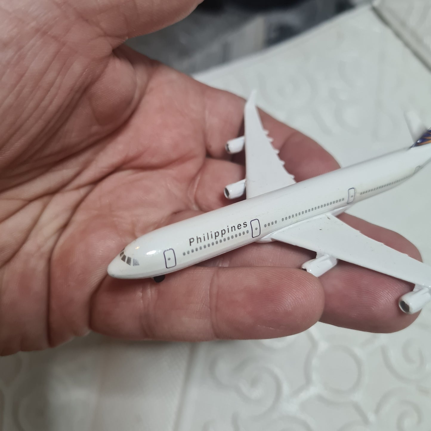 Schabak 1:600 Airbus A-340 Philippine Airlines Germany diecast plane 955/90