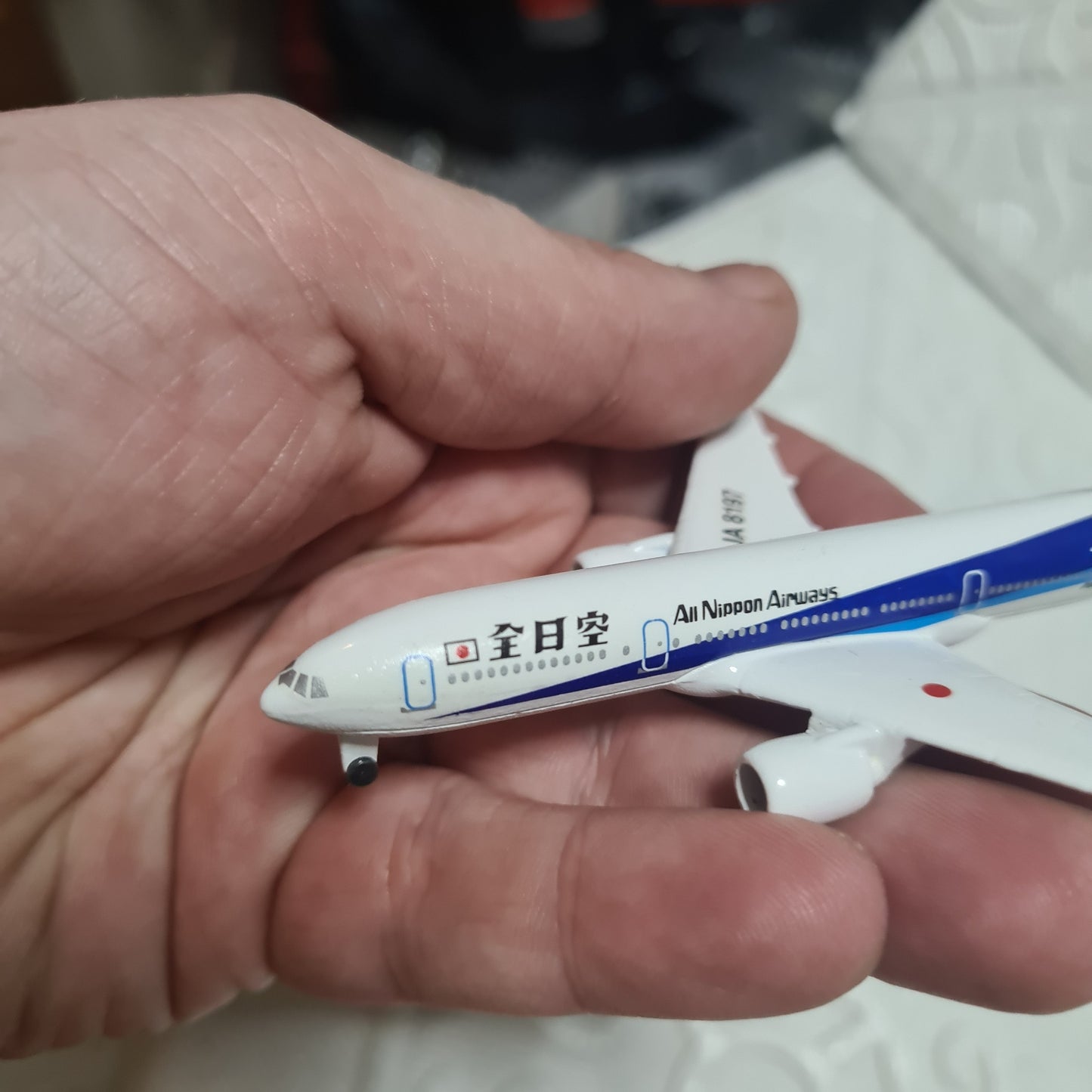 Schabak 1:600 Boeing 777 ANA All Nippon Airways Germany diecast plane 928/88