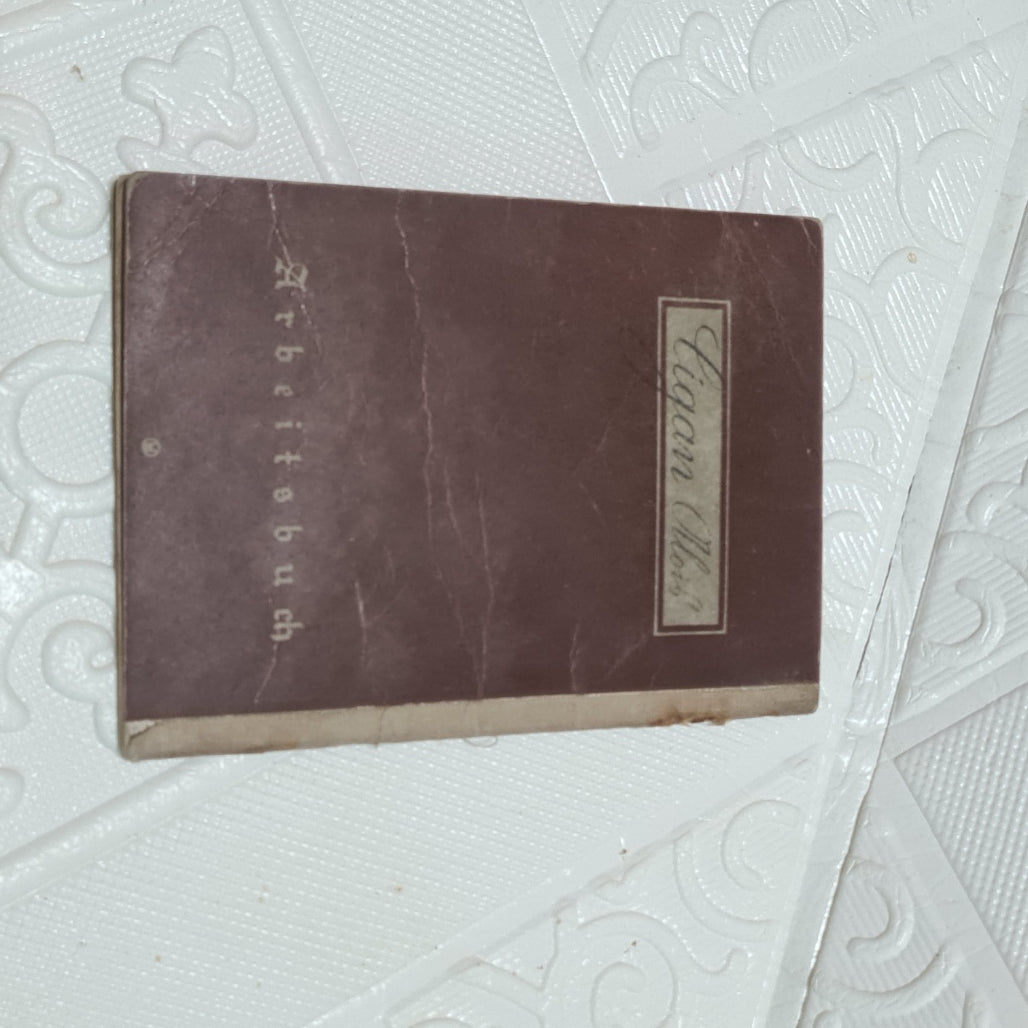 Deutches Reich Arbeitsbuch 1930's 40's Labour book papers please fair example ww2