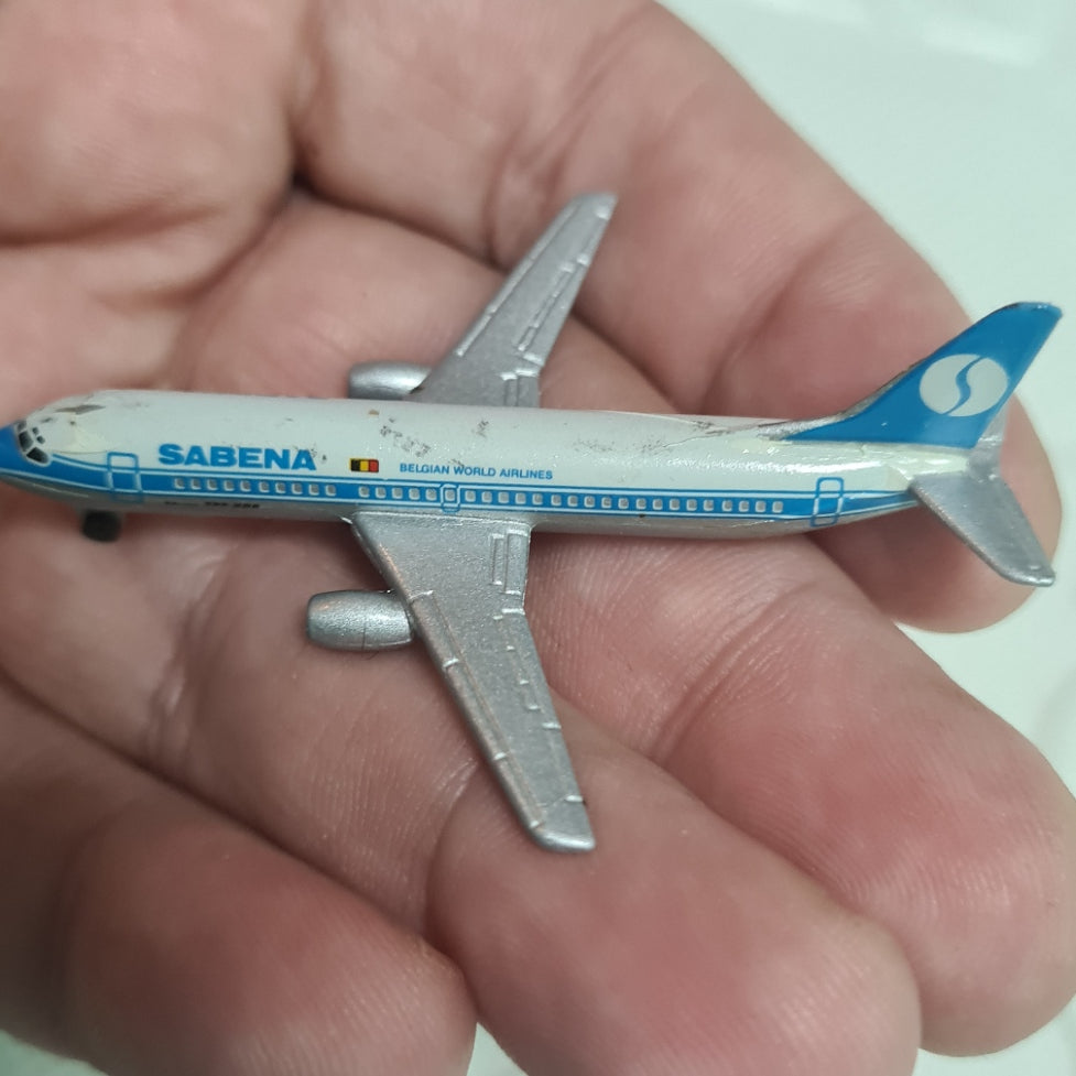 Schabak 1:600 Boeing 737-300 Sabena Belgian Airlines German diecast model 925/6