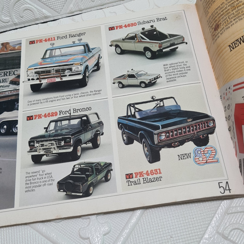 Matchbox AMT 1982/3 Model kits catalogue big 76 page issue  nice example