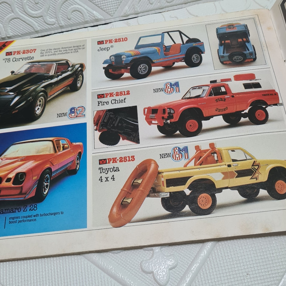 Matchbox AMT 1982/3 Model kits catalogue big 76 page issue  nice example