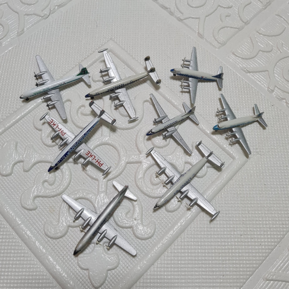 Schabak 1:600 various loose classic commercial constellation etc diecast planes bundle lot 10