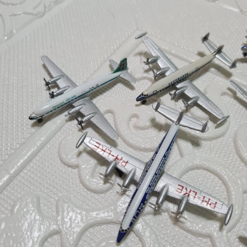 Schabak 1:600 various loose classic commercial constellation etc diecast planes bundle lot 10
