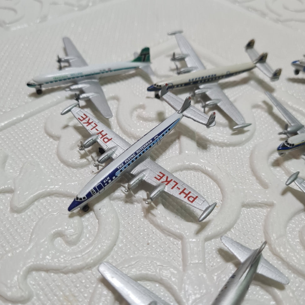 Schabak 1:600 various loose classic commercial constellation etc diecast planes bundle lot 10