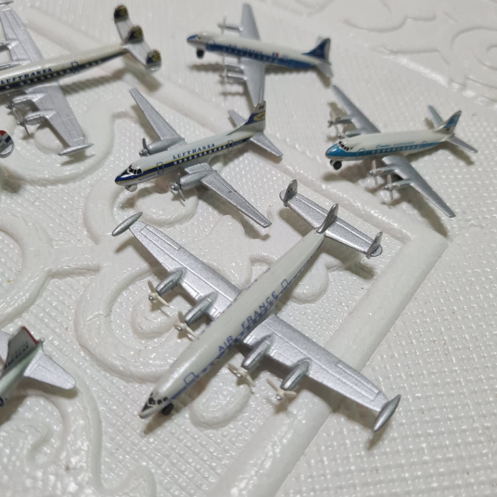 Schabak 1:600 various loose classic commercial constellation etc diecast planes bundle lot 10