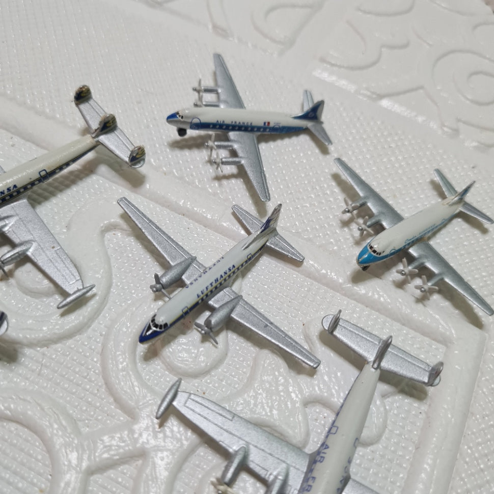 Schabak 1:600 various loose classic commercial constellation etc diecast planes bundle lot 10