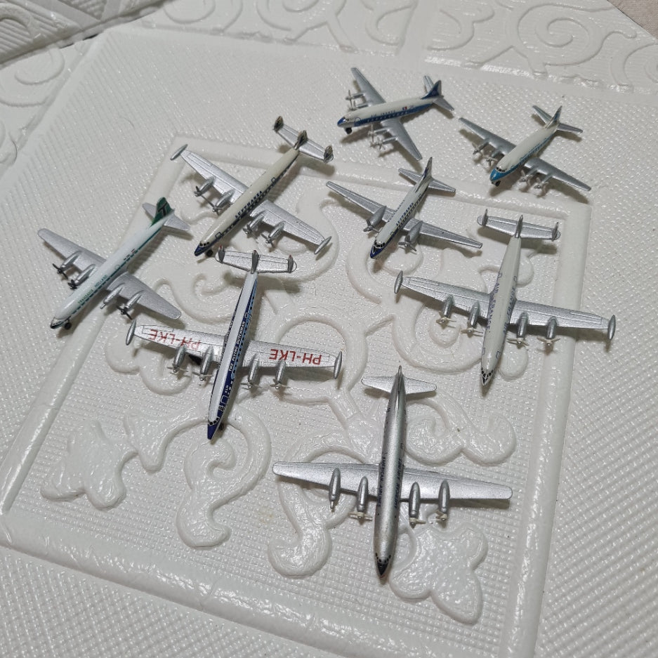 Schabak 1:600 various loose classic commercial constellation etc diecast planes bundle lot 10