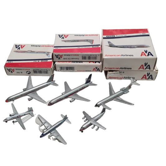 Schabak 1:600 various loose commercial airlines US AMERICAN Airlines related diecast planes bundle lot 12
