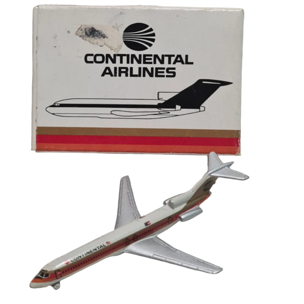 Schabak 1:600 Boeing 727-200 Continental Airlines German made diecast plane 905/46 boxed