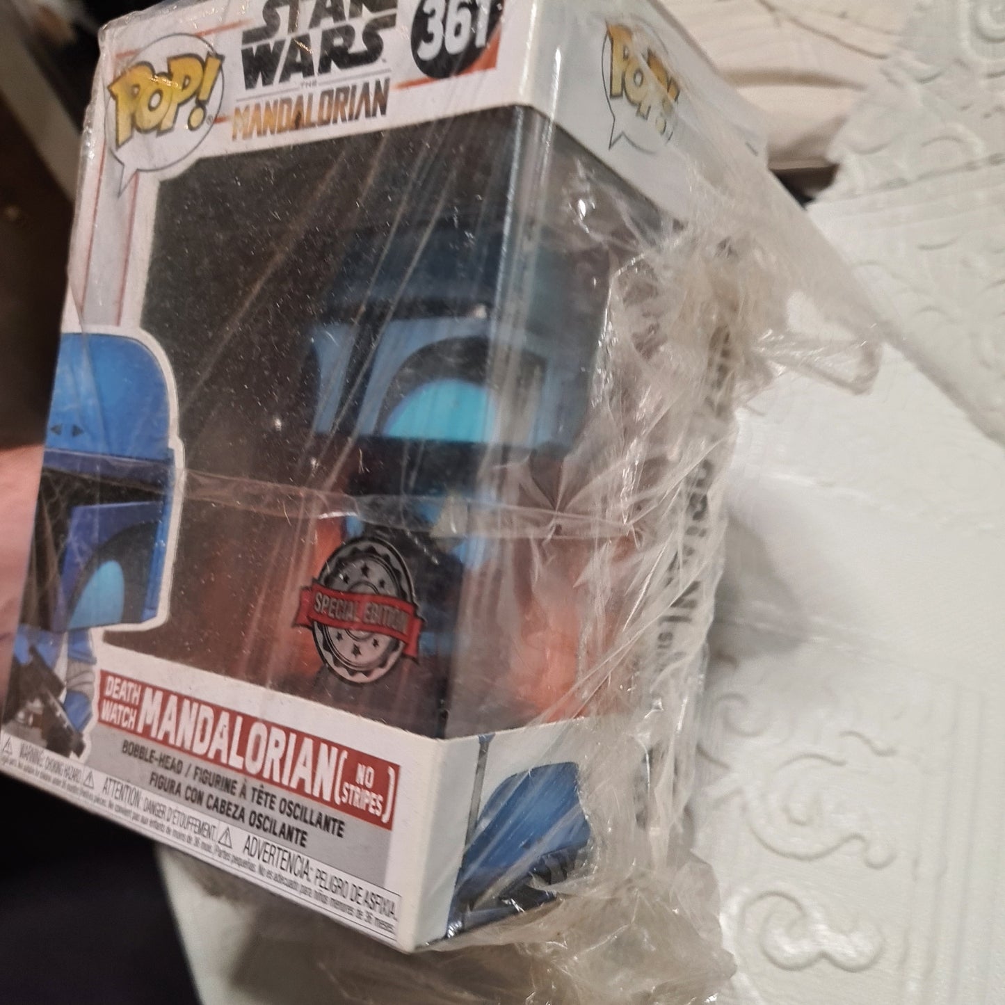 Funko Pop! The Mandalorian Death Watch (No Stripes) Blue #361 Special Edition