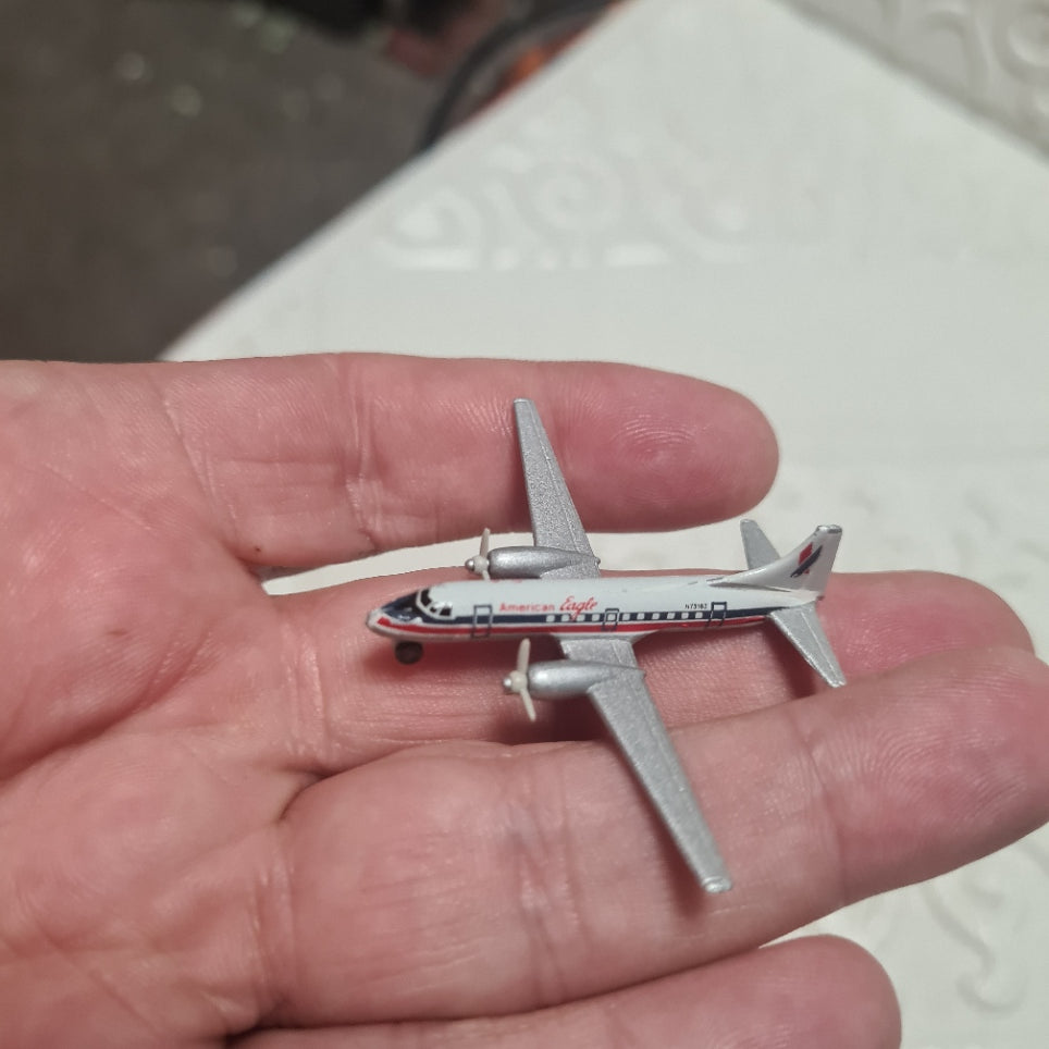 Schabak 1:600 Convair CV 440 American Eagle German made diecast plane 933/29 good boxed