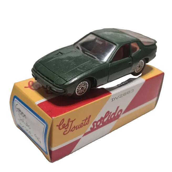 Solido 1:43 Porsche 924 early green diecast loose model no 1051 1980 very good