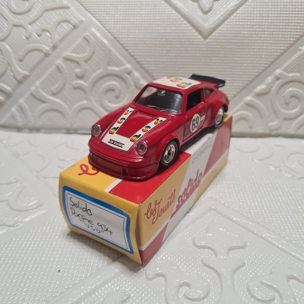 Solido 1:43 Porsche 934  Turbo Red VSD #69 loose model no 68 1979  good