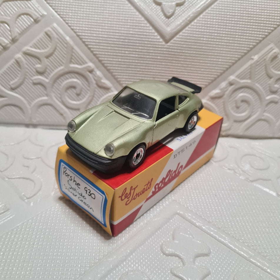 Solido 1:43 Porsche 930 turbo golden green diecast loose model no 63 1979 very good
