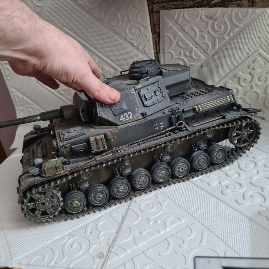 Heng Long 1:16 German ww2 Panzer IV Radio controlled tank pro built painted stunning upgrades