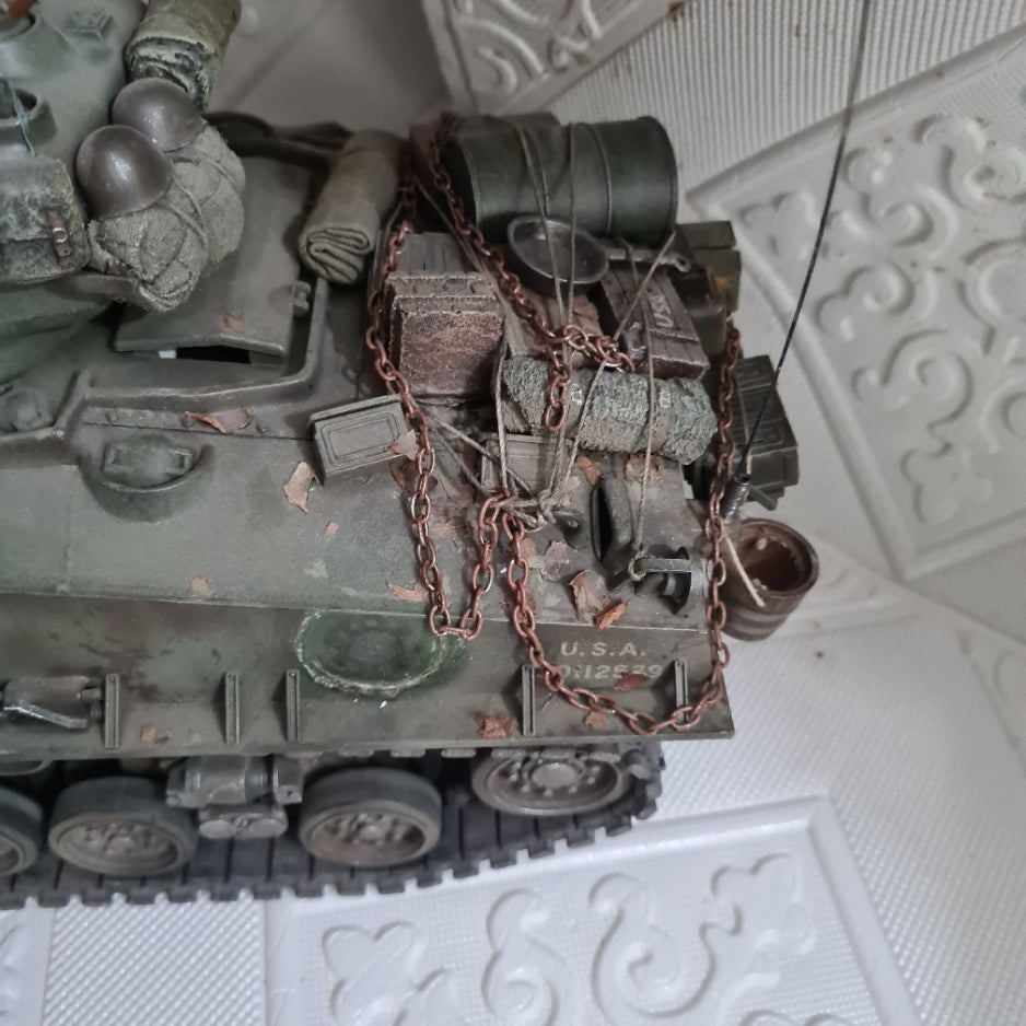Tamiya 1:16 RC Radio controlled WW2 American Sherman Tank "Millie" pro built painted