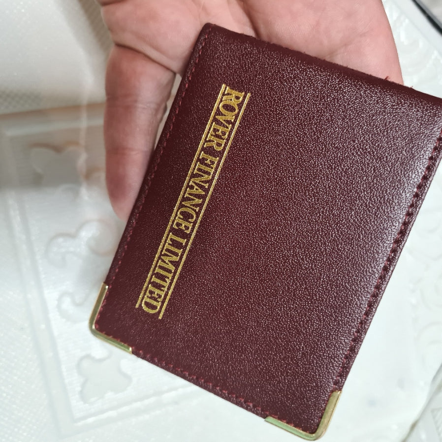 Retro Rover Finance unused Leather Wallet motor car related made in England