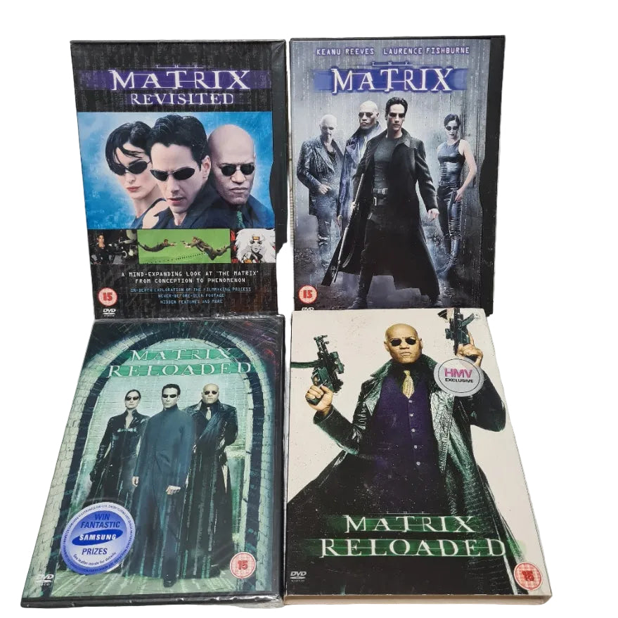 Matrix various DVD's reloaded revisited some sealed Keanu Reeves movie PAL 2