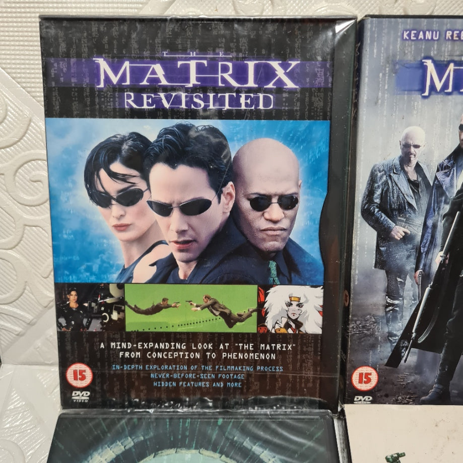 Matrix various DVD's reloaded revisited some sealed Keanu Reeves movie PAL 2