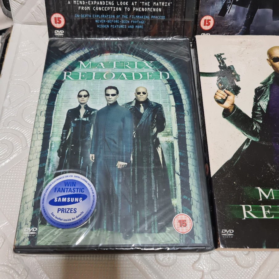 Matrix various DVD's reloaded revisited some sealed Keanu Reeves movie PAL 2