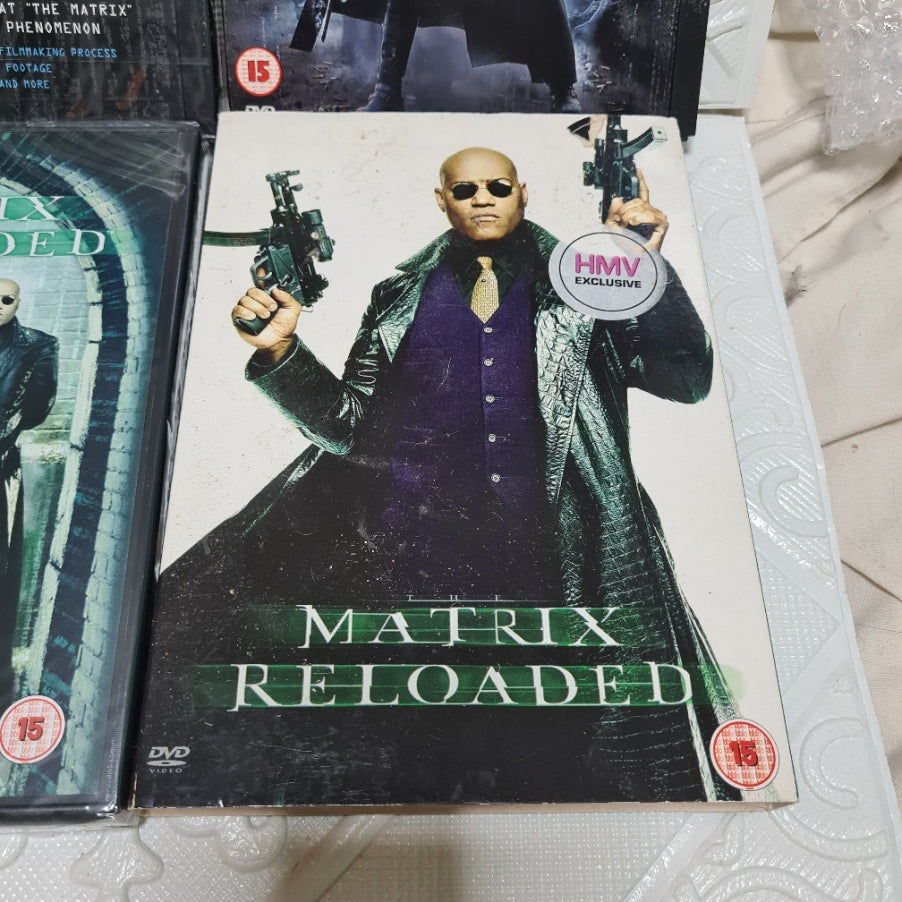 Matrix various DVD's reloaded revisited some sealed Keanu Reeves movie PAL 2