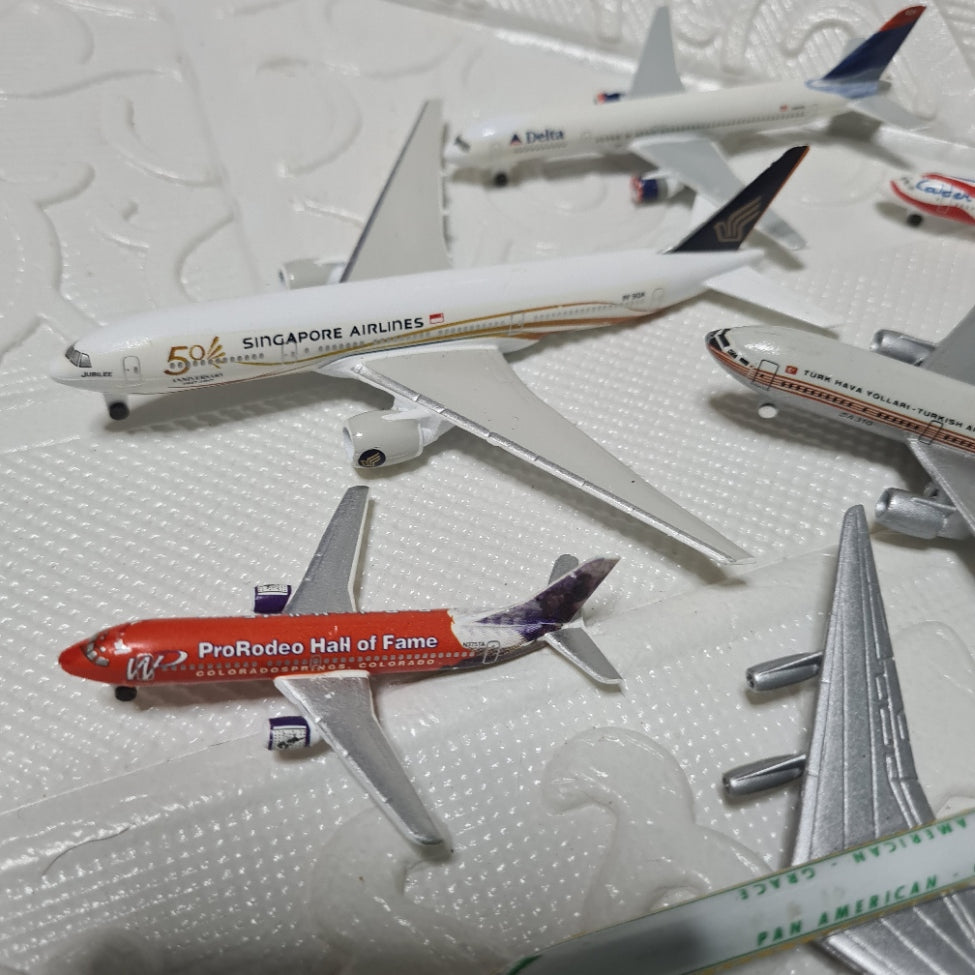 Schabak 1:600 various loose commercial airlines inc rare diecast planes bundle lot 15