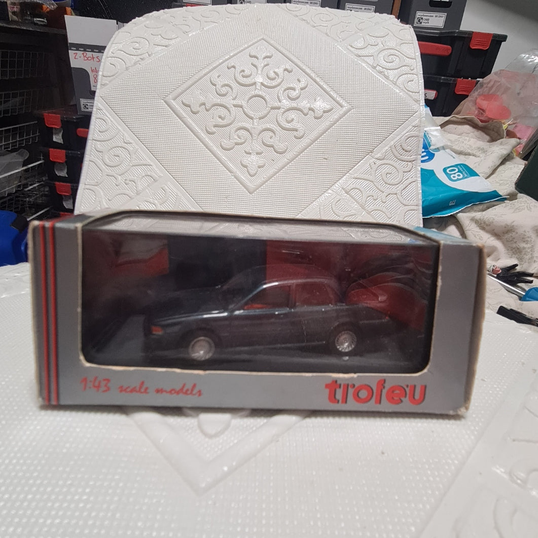 034 1:43 Trofeu Mitsubishi Galant GTI 16V road car metallic Han Green boxed diecast