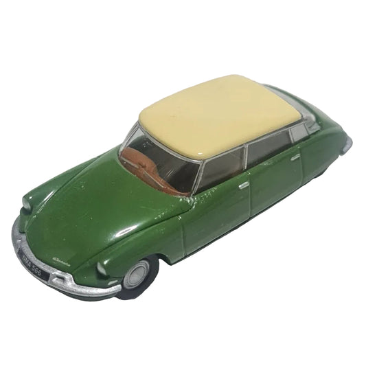 Oxford Diecast 1:76  60's Citroen DS Green Cream diecast  loose excellent
