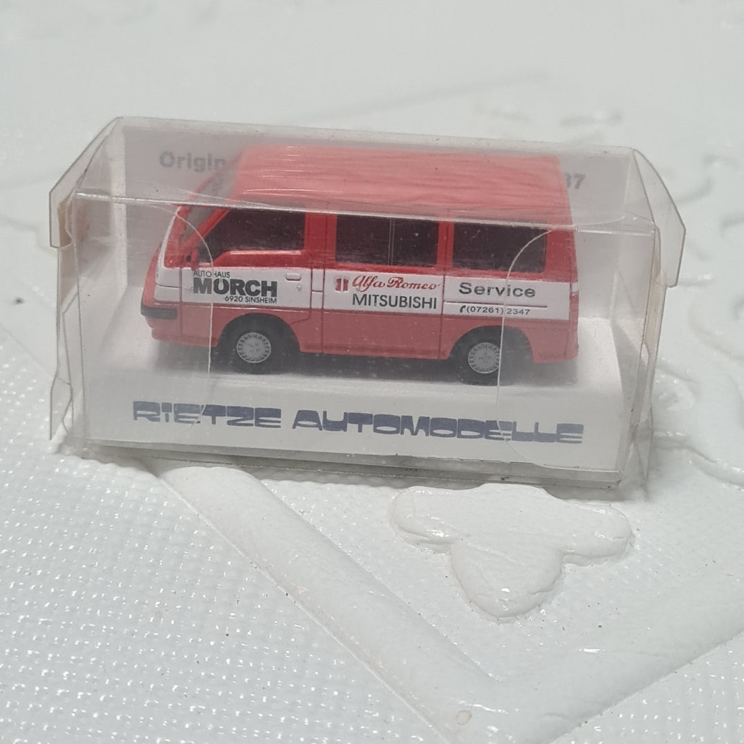 1:87 Rietze Mitsubishi L300 1987  Alfa Romeo service perfect boxed plastic model train scale