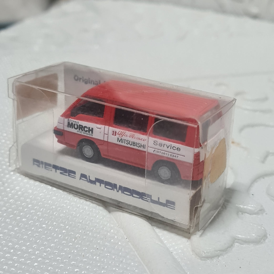 1:87 Rietze Mitsubishi L300 1987  Alfa Romeo service perfect boxed plastic model train scale