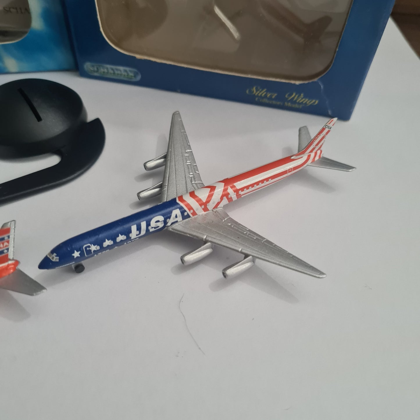 Schabak 1:600 DC-8 ONA 200 Years USA U.S FLAG + Southern flag silver wings rare issues