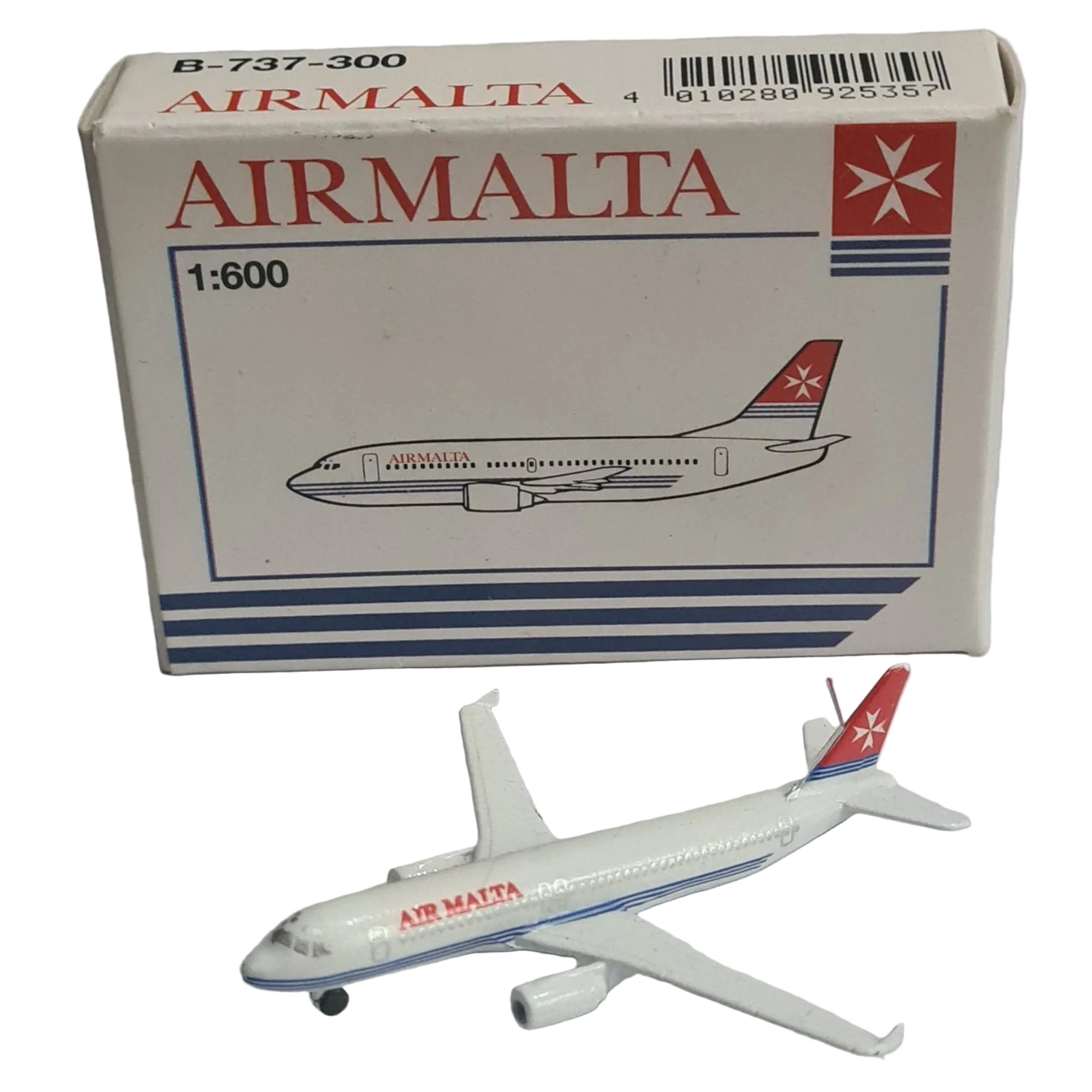  Schabak 1:600 Airbus A-320 Air Malta incorrect box German diecast plane