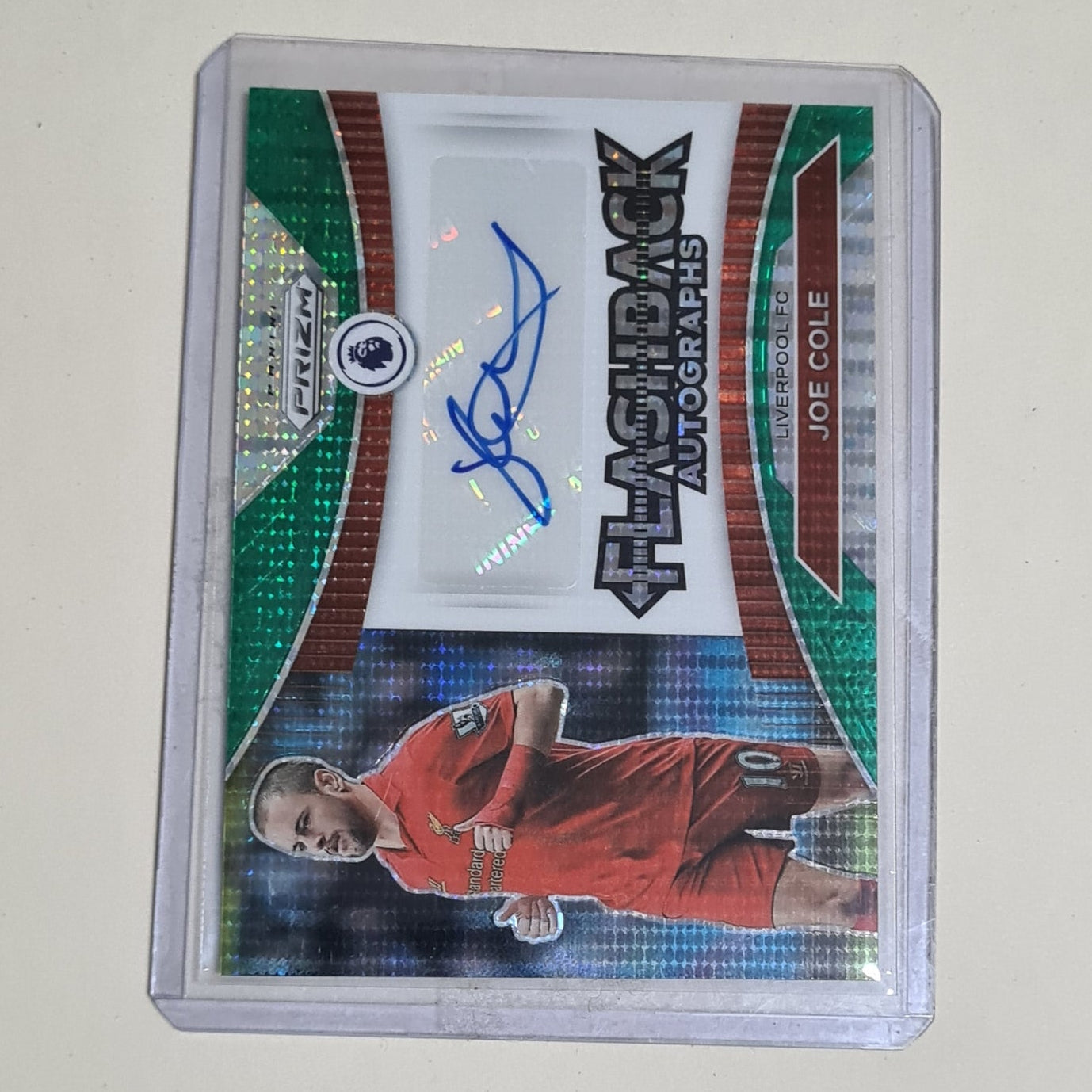 Joe Cole 2022-23 Panini Prizm premier league flashback autographs  FA-JOE Soccer football Liverpool excellent+  sleeved