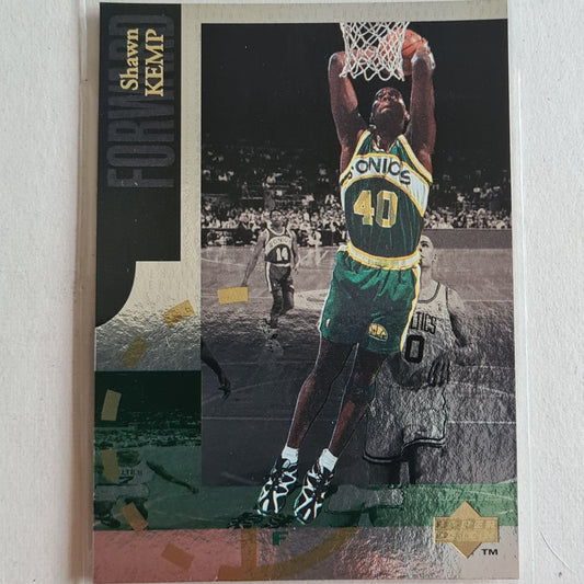 Shawn Kemp 1995 Upper Deck silver edition SE171  NBA Basketball Seattle Super Sonics Excellent Sleeved