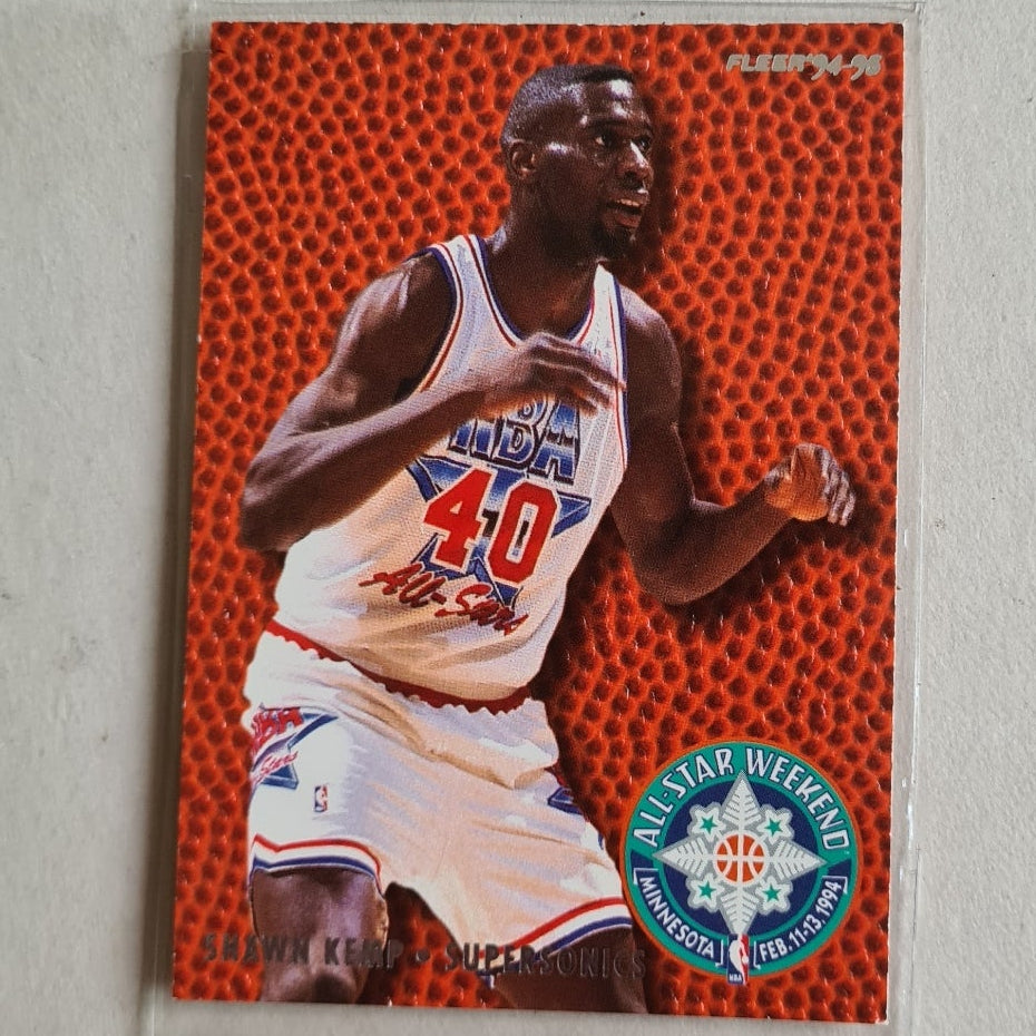 Shawn Kemp 1994 Fleer all star weekend 94-95 17 of 26 NBA Basketball Seattle Super Sonics VERY GOOD + Sleeved