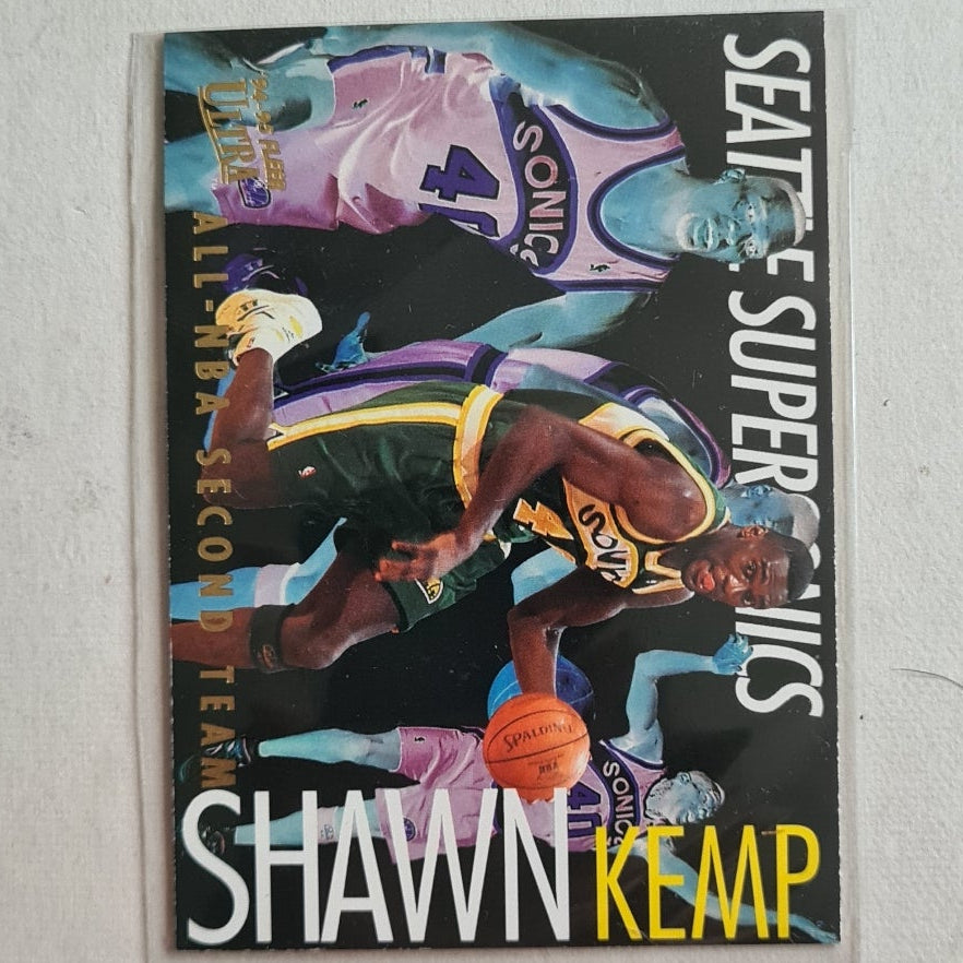 Shawn Kemp 1994 Fleer Ultra all nba second team 8 of 15 NBA Basketball Seattle Super Sonics Excellent Sleeved