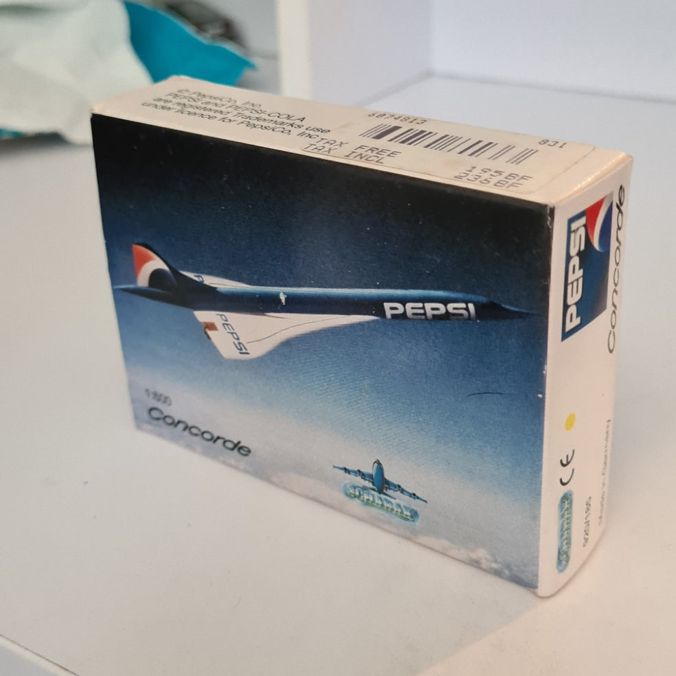 Schabak 1:600 Concorde Pepsi rare version Diecast plane 920/185 vgc