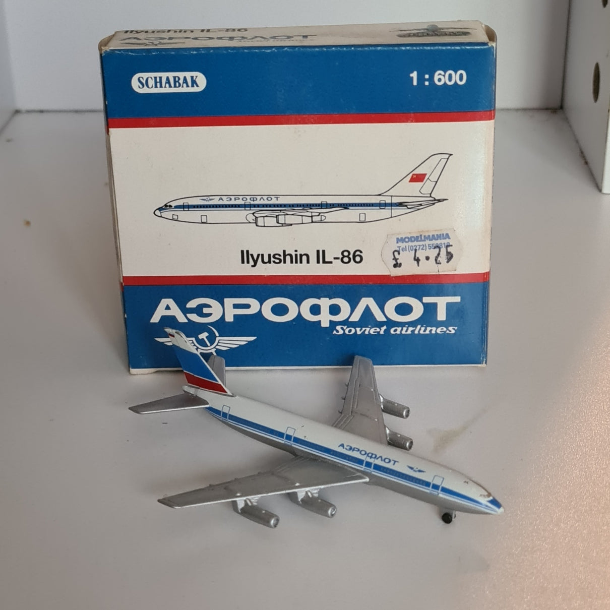 Schabak 1:600 IILYUSHIN IL-86 Soviet Airlines German made Diecast plane 953/139 VGC