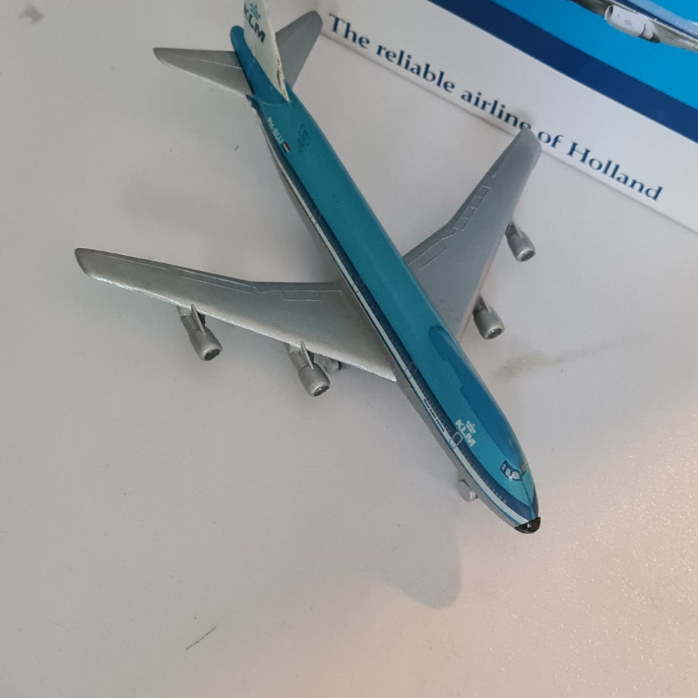 Schuco 1:600 Boeing 747 KLM Dutch airlines in schabak wrong box