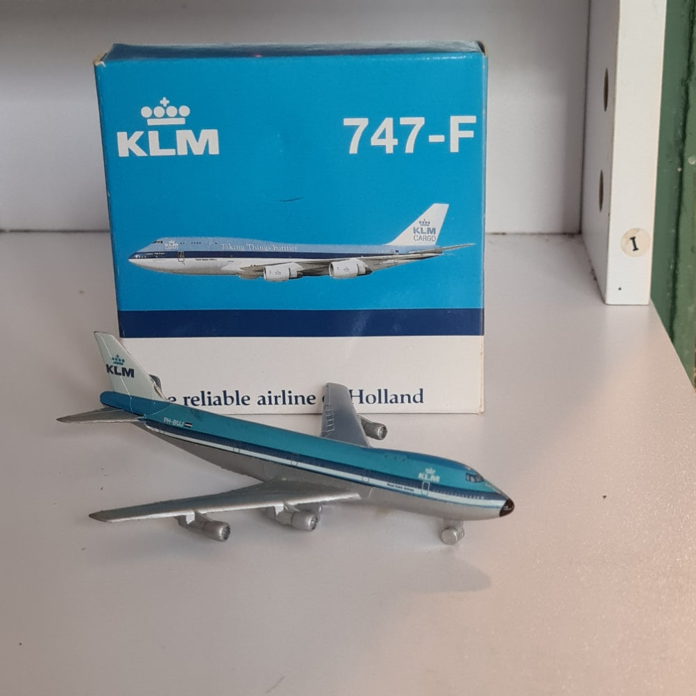 Schuco 1:600 Boeing 747 KLM Dutch airlines in schabak wrong box