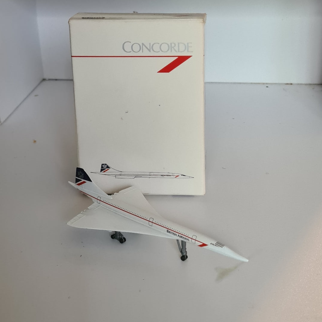 Schabak 1:600 Concorde British Airways diecast model 920/14 vgc
