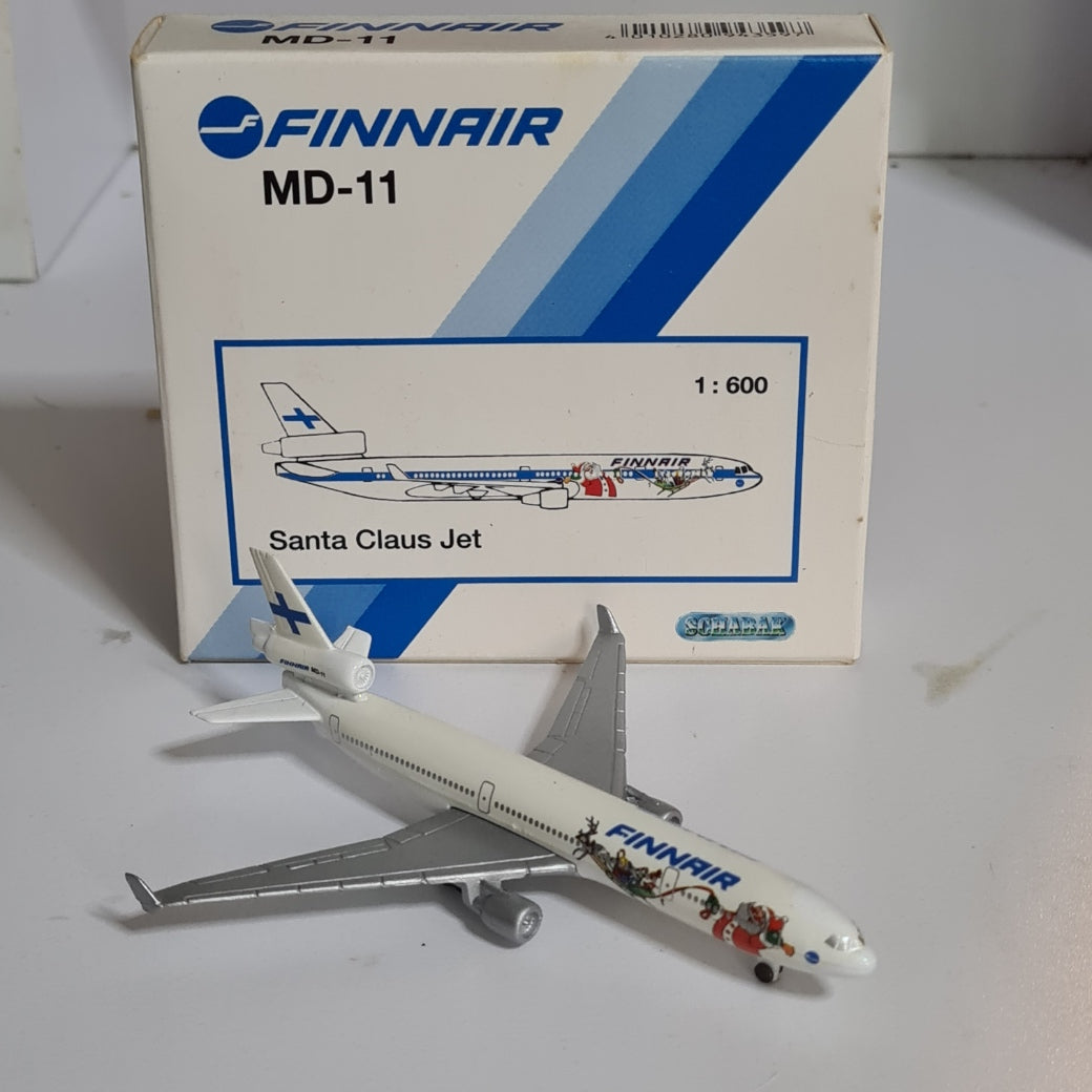 Schabak 1:600 MD-11 FINNAIR Santa Claus rare diecast model 943/59S VGC boxed