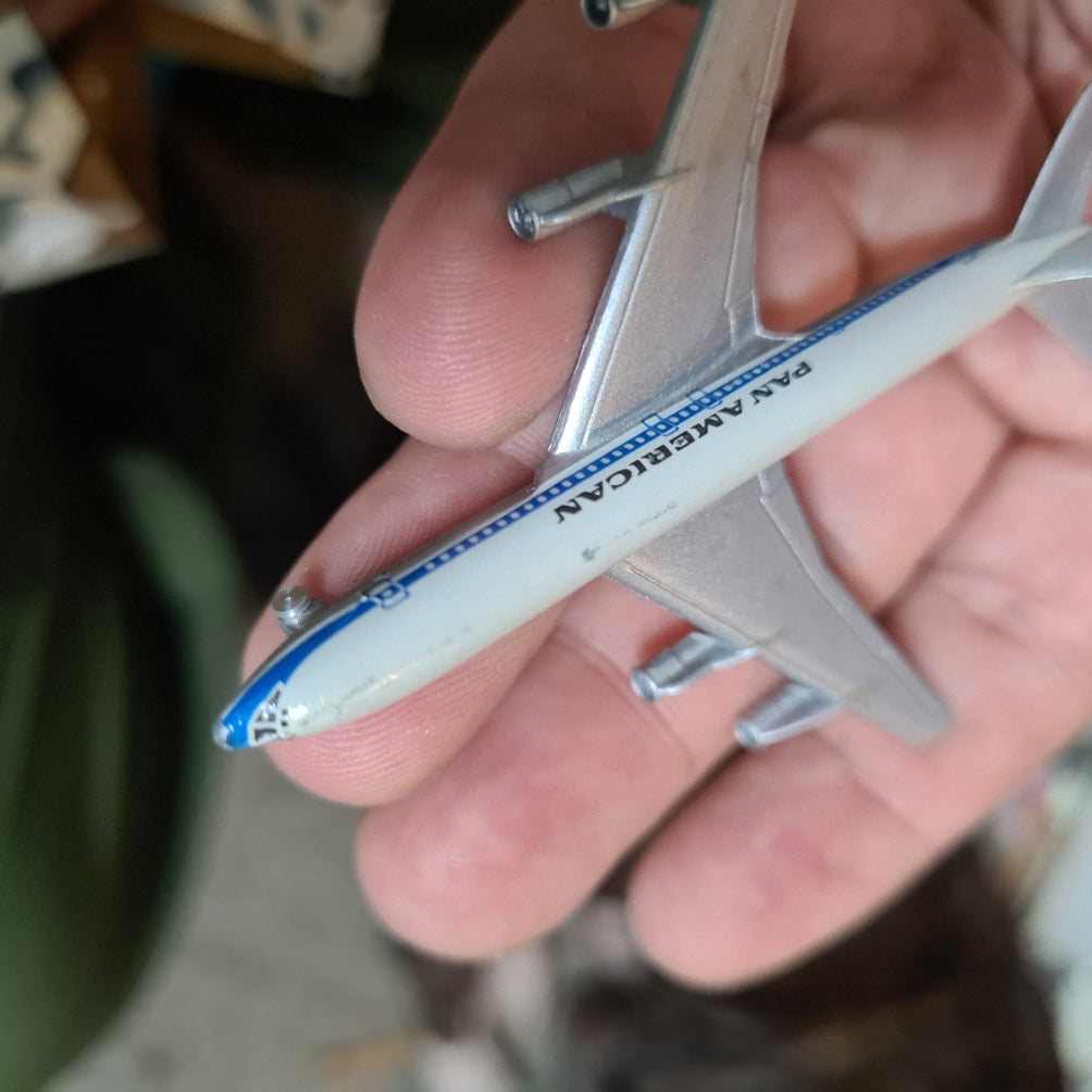 Schabak 1:600 Boeing 707 Pan-Am diecast plane 935/7 good boxed