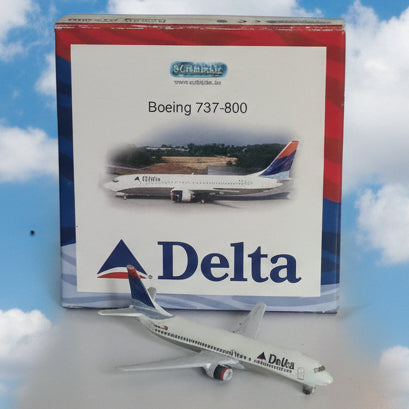 Schabak 1:600 Boeing 737-800 Delta Airlines diecast plane 965/21tc VGC boxed